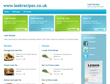 Tablet Screenshot of leekrecipes.co.uk